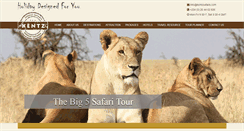 Desktop Screenshot of kentzsafaris.com